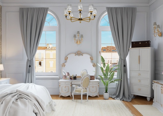 classic bedroom  Design Rendering