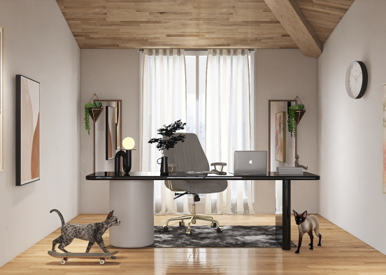 Homey office 💪🏽🌸 Design Rendering