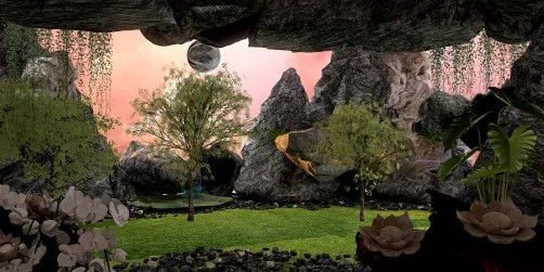 Do outro lado da caverna!