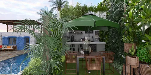 Vacaciones de verano en el jardín