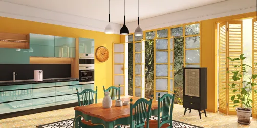 Yellow kitchen