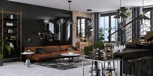 Industrial living room