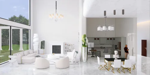 White modern house 