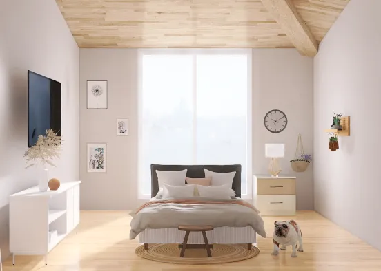 Beautiful Modern Bedroom  Design Rendering