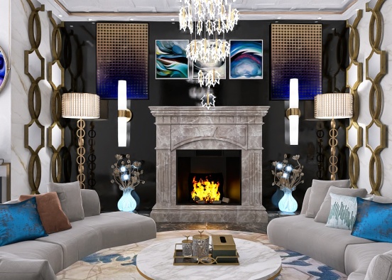lovely living room  Design Rendering
