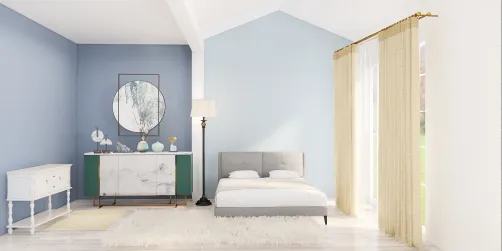 Hotel bedroom in progress 