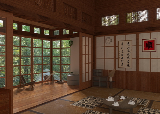 some tradition of Japan .......... 🪵 house  Design Rendering