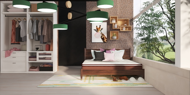 Cute modern bedroom 