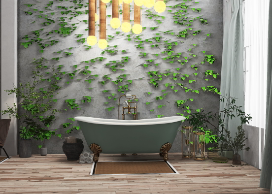 Relaxing After Exercise Bath 🛁🍃💚 Design Rendering