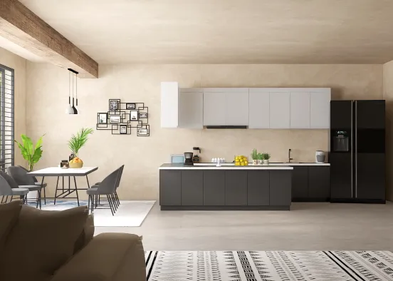cozy and clean house Design Rendering