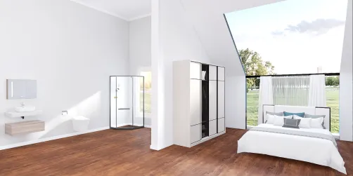 One-in-two bedroom-bathroom 