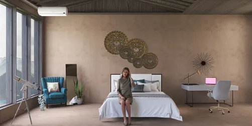 quarto estilo vintage noderno