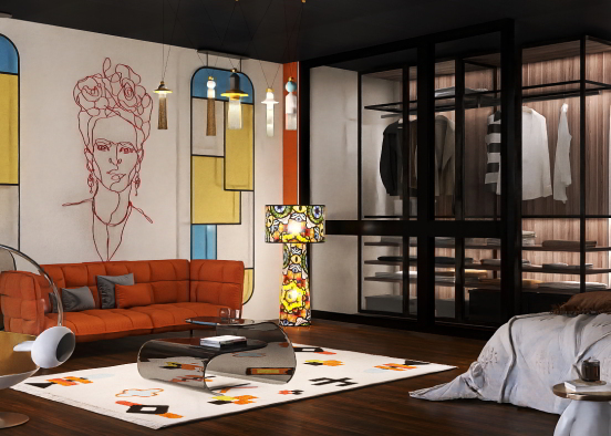The Frida Khalo Room's 🏵🧡 Design Rendering