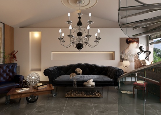 Fine living room idea 💡 Design Rendering