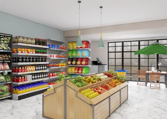 Grocery Store  Design Rendering