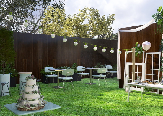 festa no jardim  Design Rendering
