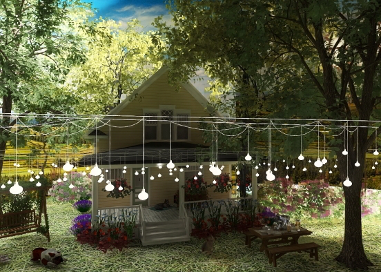 Getting my little house ready for Memorial Day  Design Rendering