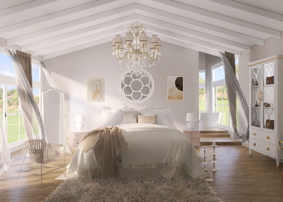 One Summer Afternoon Chic Room Design Rendering