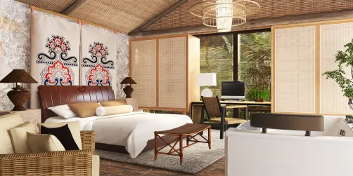 Bali Resort Bedroom With Tub Enjoying Luxury In Paradise 