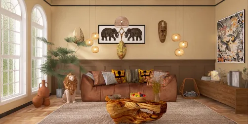 Afrique salon simple