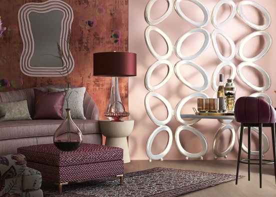 Purple, violet, pinkish Room! Design Rendering