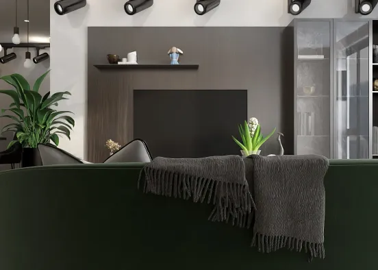lichte mooie moderne woonkamer  Design Rendering
