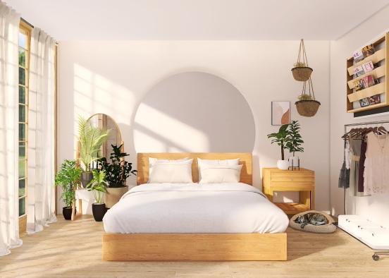 Minimalist Bedroom Design Rendering
