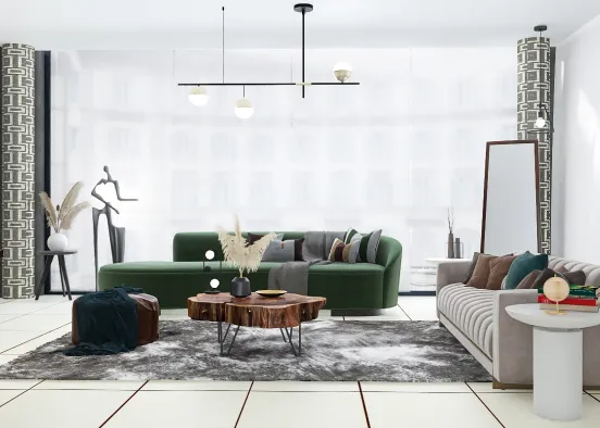 living room/ what style is this?  Design Rendering