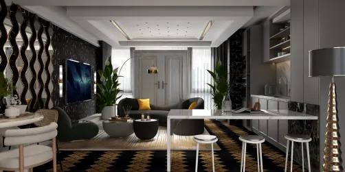 Sleek modern apartment 