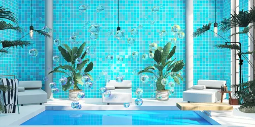 hotel pool room!