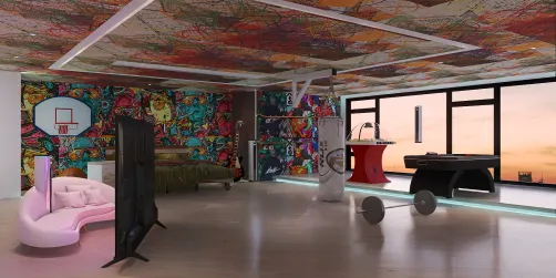 Popular teenage boy bedroom 