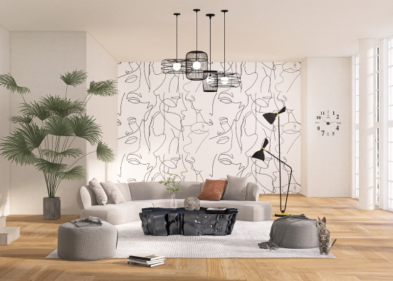 Sala de estar 🍃 Design Rendering