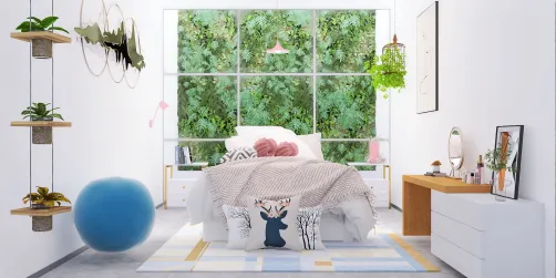quarto clean, sonho branco