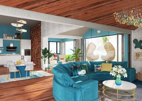 Tropics in Turquoise 🦚 Design Rendering