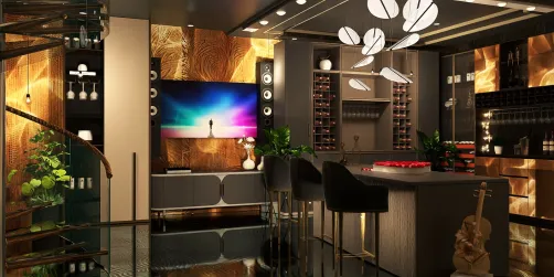A small bar to relax and get away from people for