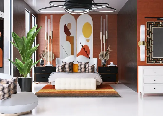 # Spacious Bedroom  Renderização de Design