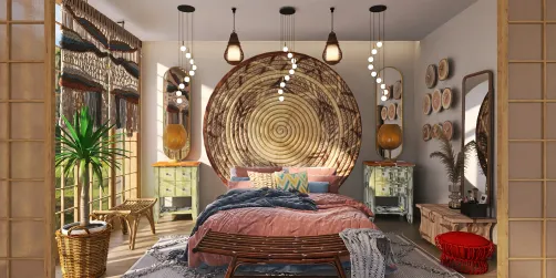 Chic Bohemian bedroom