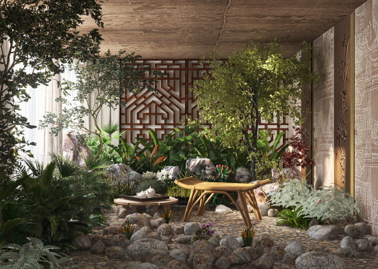 Tea Garden 🍵🎍🫖  Design Rendering