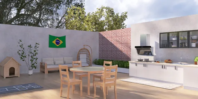 🇧🇷Backyard of a very Brazilian house.🇧🇷