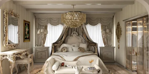 Rococo Style Bedroom