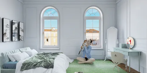 a peaceful bedroom
