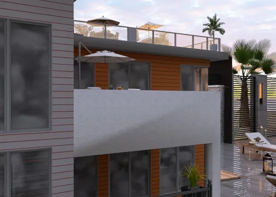 rooftop villa  Design Rendering