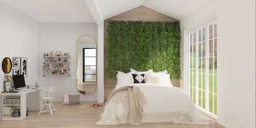 Trendy bedroom