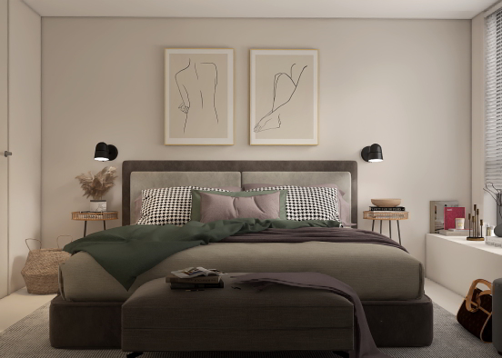 Bedroom 🤍 Design Rendering