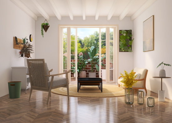Botanical living room Design Rendering