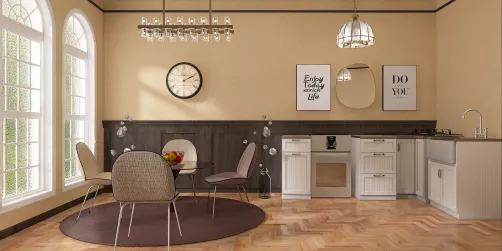 Dining room + kitchen
