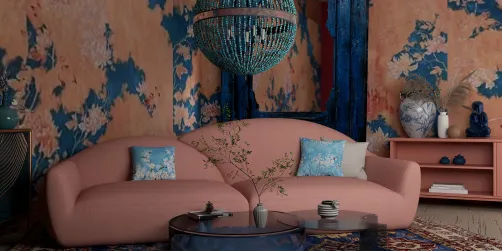 Chinoiserie peach