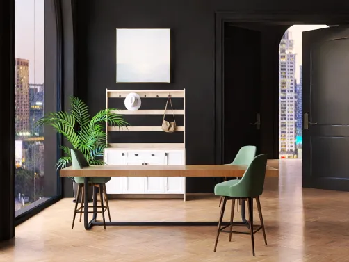 Green Dining room