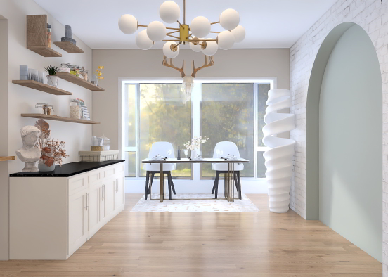 Modern dining room ☕️ Design Rendering