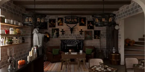 cozy living room showcasing vintage furniture arrangement in rustic style optimized for small spaces using Homestyler's intelligent furniture layout feature